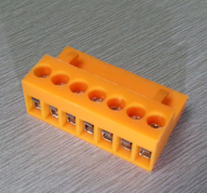 Quality RD HT3.96K 3.96 pitch 2P-12P orange color 300V 10A plug in terminal block female for sale