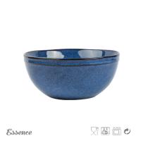 China Round Ceramic Soup Bowls Custom Stoneware Reactive Glaze 7.5 Inch / 6.9 Inch factory