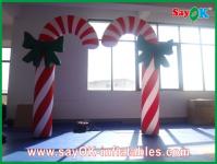 China Custom Durable Advertising Inflatable Candy Cane For Christmas Holiday factory