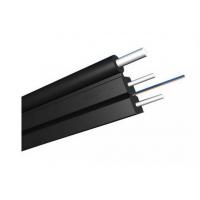 Quality Black LSZH Sheath 1 Core Indoor Digital Fibre Optic Cable With Steel Wire FRP for sale