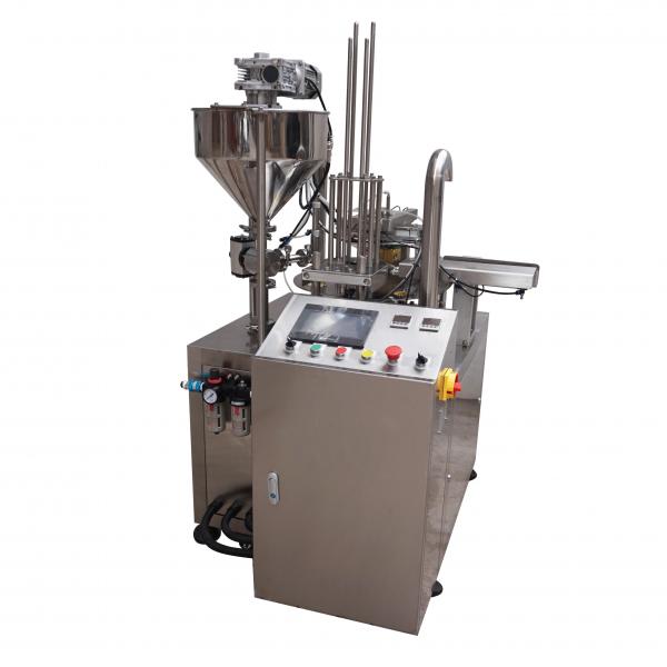 Quality PLC Rotary Cup Filling Sealing Machine 8cups/Min For Industrial Use for sale