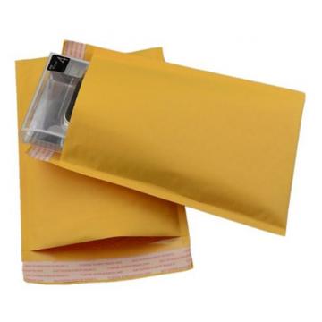 Quality Lightweight Yellow Kraft Bubble Mailers , Kraft Bubble Envelopes Shock for sale