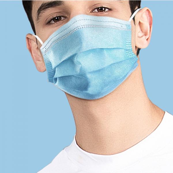 Quality Anti Virus 3 Ply Surgical Face Mask , Disposable Nose Mask For Dust Free Workshop for sale