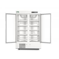 China 2-8 Degree 1006L Double Glass Door Upright Pharmacy Refrigerator Medical CE Certificate factory