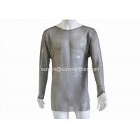 China 304L Safety 0.52mm Metal Mesh T Shirt With Long Sleeve factory