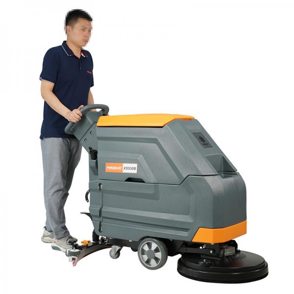 Quality ODM Gym Tile Walk Behind Floor Scrubber Cleaning Machine 60L For Office Buildings for sale