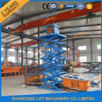 China CE 6.65m 500Kgs Electric Scissor Lift Hydraulic Scissor Cargo Lift for Warehouse for sale