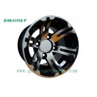 China Black Hubcaps For Golf Cart Wheels 10x7 Machined Golf Buggy Accessories factory
