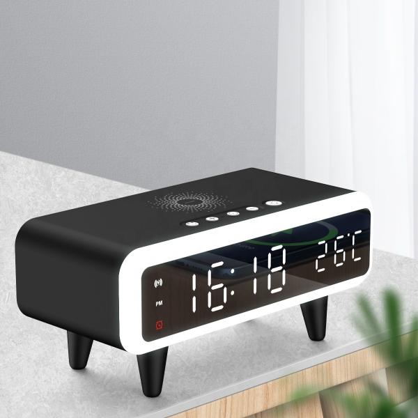 Quality Compatible Alarm Clock With Qi Wireless Charging for sale