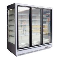 China Triple Glazed Glass Door Refrigerator Commercial For Ice Cream And Frozen Foods factory