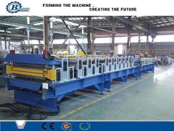 Quality Color Steel Corrugated Metal Roofing Roll Forming Machine 10 - 25m/min Speed for sale