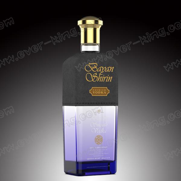 Quality High Flint Glass Bottle 700ml For Vodka Wine Liquor for sale