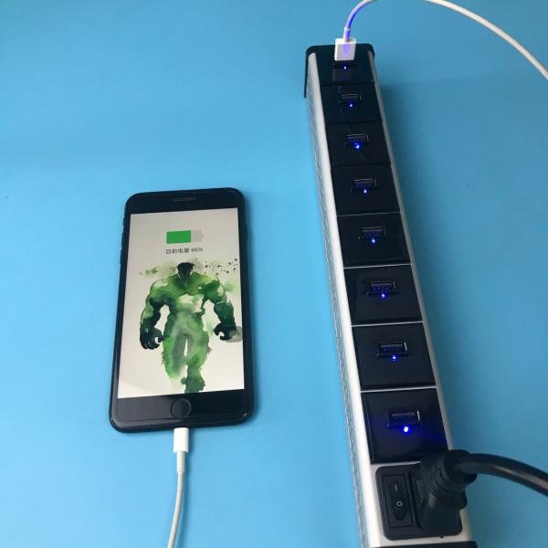 Quality 8-USB Ports Power Strip for Mobile telephone and Tablet, Multiple Usb Charger for sale