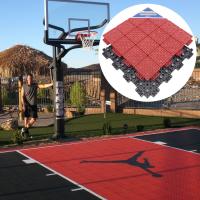 Quality 30.48*30.48cm Basketball Court Tiles PP Interlocking Sports Flooring for sale