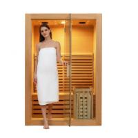 Quality OEM Wood Home Sauna Rooms 1 - 2 Person Electric For Indoor Use for sale