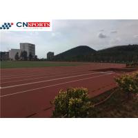 Quality 13mm PU Running Track , Full PUR System Tartan Running Track for sale