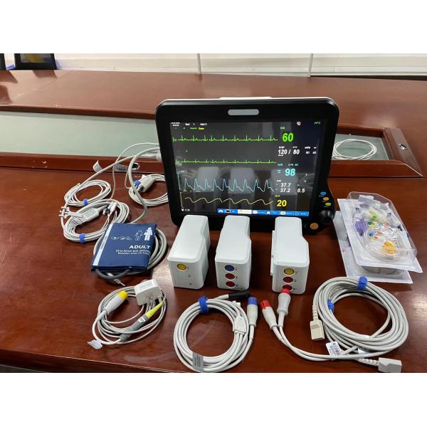 Quality Medical Ambulance Vital Signs Monitor Multi Language With 15 Inch Screen OEM for sale
