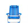China Outdoor Steel Textilene Recliner Garden Chairs Backpack Beach Sand Chair factory