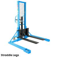 China Straddle Hand Pallet Stacker  , Manual Platform Stacker 1000kg factory