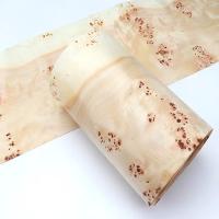 China Burl Mappa Solid Wood Veneer 0.50mm For Furniture Acoustic Guitar Surface factory