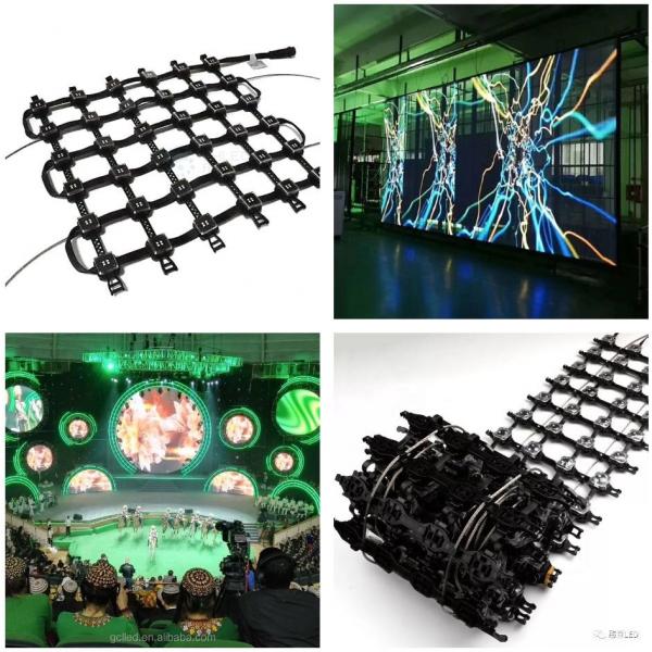 Quality P100mm LED Mesh Screen Durable For Outdoor Facade / Glass Building for sale