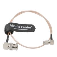 Quality Alvin's Cables Blackmagic DIN 1.0/2.3 Mini BNC Right Angle to BNC Male 75ohm for sale
