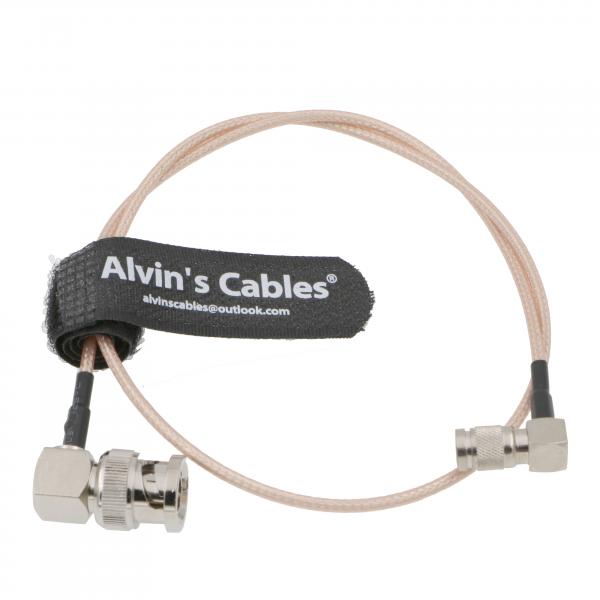 Quality Alvin's Cables Blackmagic DIN 1.0/2.3 Mini BNC Right Angle to BNC Male 75ohm RG179 HD SDI Cable for sale