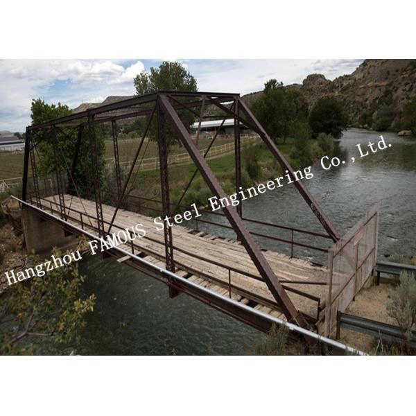 Quality Long Span Galvanized Surface Treatment Steel Truss Bridge Modern Structural for sale