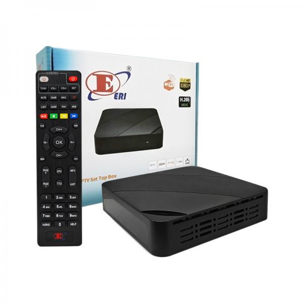 Quality Customize Linux IPTV Box HEVC Decoder Lan Port Wifi Iptv Player for sale