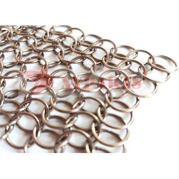 Quality Electroplating Metal Ring Mesh Space Division in Easy Installation for sale