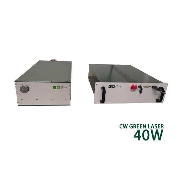 Quality 40W CW Continuous Wave Fiber Laser Single Mode Nanosecond Green for sale