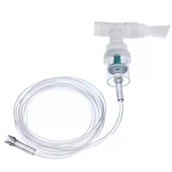 Quality Disposable PVC T Connector Nebulizer Mouth Piece Nebulizer Accessories With Tubing for sale