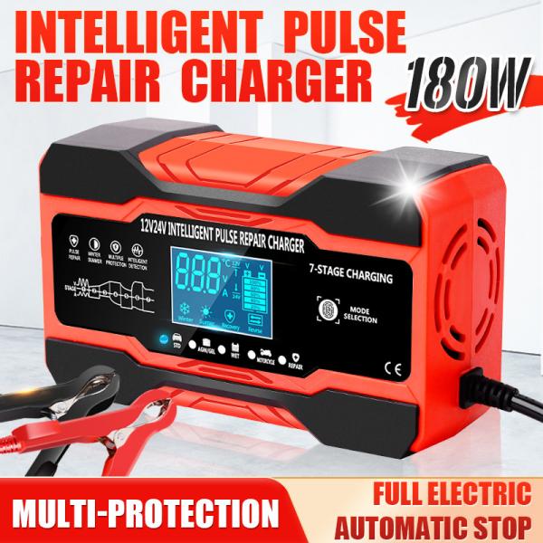Quality 15A 7 Stage Pulse Repair Charger For Lead Acid Battery for sale
