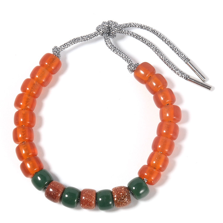 China fashion jewelry Chirstmas Gift  Red And Green Mixture Color glass Forte Beads Bracelet for sale