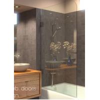 China High Strength Tempered Glass Shower Screen , Glass Bathtub Screen With Hinge factory
