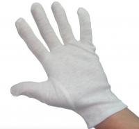 China White Ladies Sweat Absorbing Gloves , Jersey Cotton Gloves Safety For Industrial factory