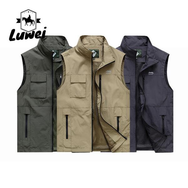 Quality Spring And Autumn Loose Large Size Waistcoat Utility Casual Sports Men's Vest Classic Sleeveless Mens Vest for sale