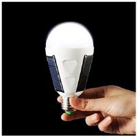 China 12W New bulb light led Waterproof IP65 rechargeable emergency light solar led bulb E27 6500K AC85-265V 3-4hours CE ROHS factory