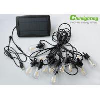 china 27FT Solar Garden String Lights with hanging hook 3W Solar S14 Bulb String Light
