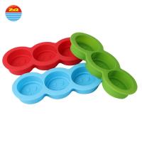 china Easy release smiley face shaped non plastic large wholesale make your own custom personalized silicone ice cube tray mol