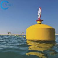 China Yellow Marker Buoys In Water Marine Navigation Beacon Buoy Marine Navigation Markers for sale