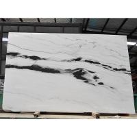 China Black Veins White Marble Panda White Wall Flooring Stairs Natural Marble Stone Slab factory