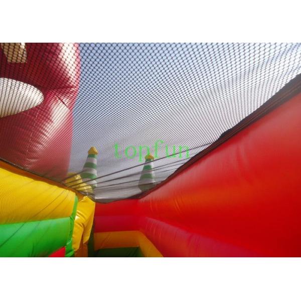 Quality 0.45 - 0.55mm PVC Inflatable Amusement Park Slide Unti - Ruptured for sale