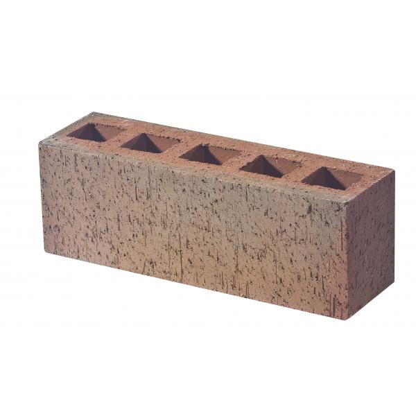 Quality Red Five Holes Clay Brick / Hollow Clay Blocks For Building Wall Construction for sale