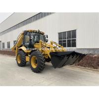 Quality Weight 8200KG 74kW Engine SAM388 Backhoe Loader Machine With 4 In 1 Bucket for sale