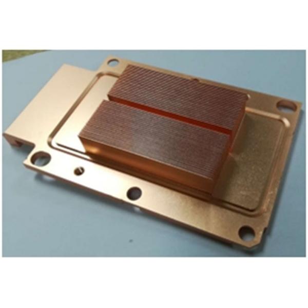 Quality Precision Brass Stamping Cooling Heatsink Skiving And Machining Heat Sink with for sale
