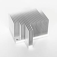 China Extruded Skived Processed Fin Heat Sink Aluminum Profiles With Cnc Punching Holes factory