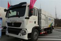 China ZZ1187K501GE HOWO Road Sweeper Vehicle Sweeper Truck With High Pressure Water Pump factory
