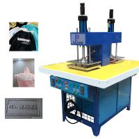 China Hydraulic Brand T Shirt Logo Printing 3d Embossing Machine For Fabric factory