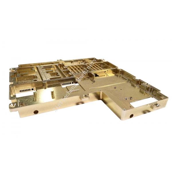 Quality Aluminum LY12 Aluminum CNC Turning Parts Microwave Cavity Gold Plating for sale